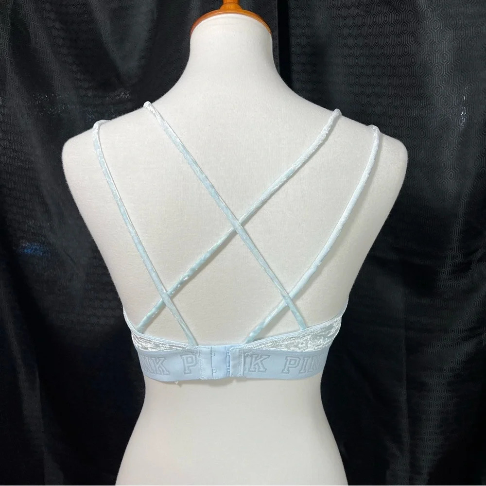 Rare Color New PINK Victoria’s Secret Unlined Velvet Bralette - Picture 12 of 12